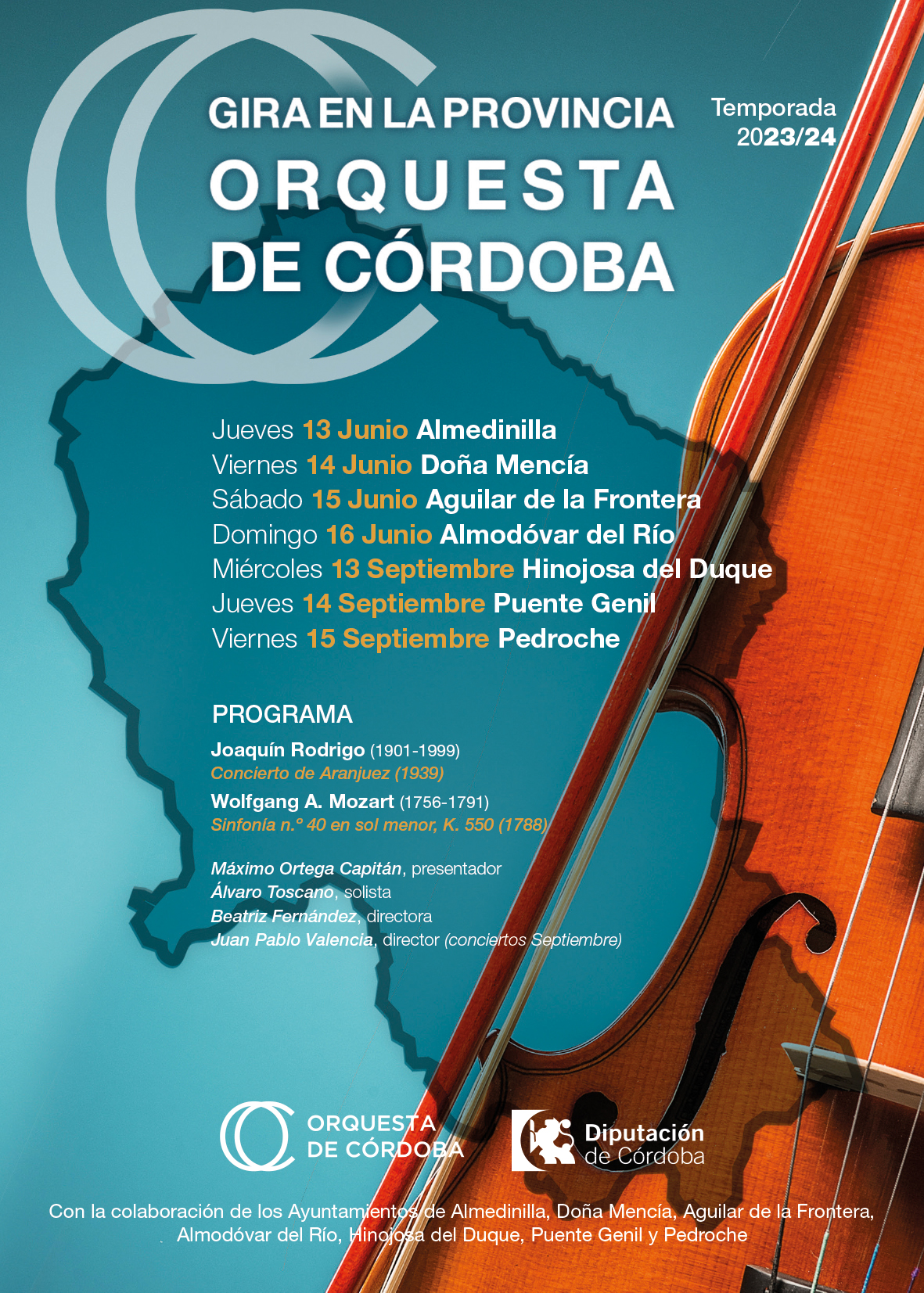 Gira de la Orquesta de Córdoba en la Provincia: Conciertos en Siete Municipios
